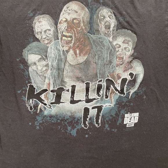 The Walking Dead AMC 2015 Black Oversized  Promo T Shirt - Picture 5 of 8